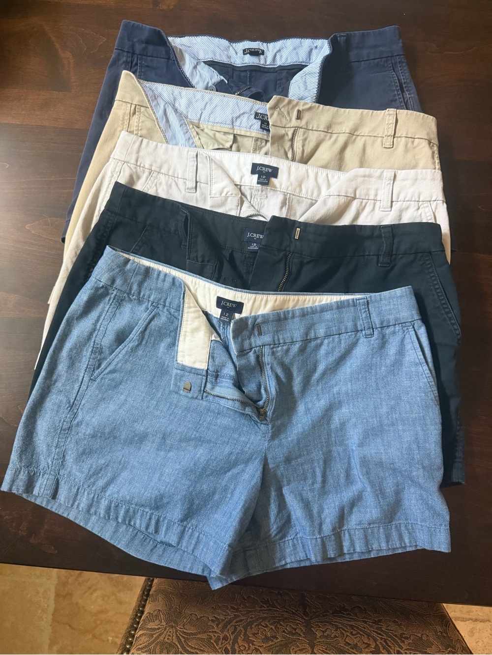 J. Crew Women's 5” Chino Shorts Bundle